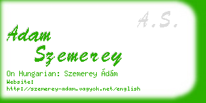 adam szemerey business card