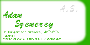 adam szemerey business card